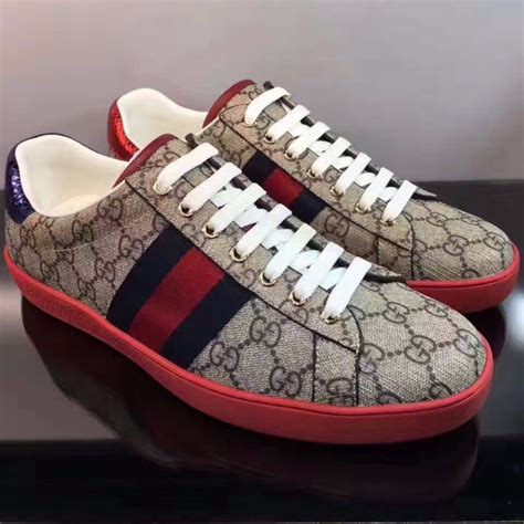 gucci top and bottom|gucci red canvas sneakers.